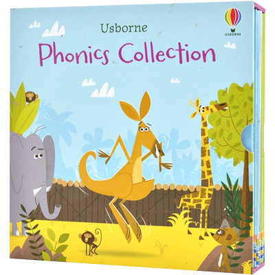 尤斯伯恩 12本套装 自然发音拼读 儿童英语启蒙读物进口平装 Mini Phonics Boxset：Usborne Phonics Collection