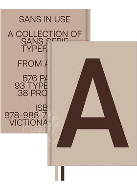 预售 无衬线字体应用：创意字体及其应用 字体设计 英文原版 Sans in Use: Creative Typefaces and their Applications