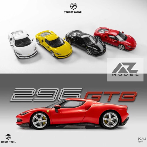 ZINCIT 1:64法拉利Ferrari 296 GTB合金汽车模型