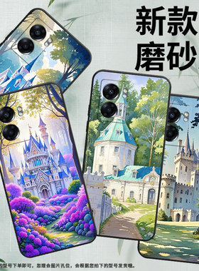 适用OPPOA57手机壳4G2022国外PFTM20硅胶0pp0A58x纯黑色CPH2577高级A74/A77防摔5G轻薄A60蓝色小城堡保护套