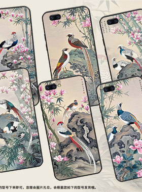 适用OPPOR9ｍ手机壳R9s防摔X9079纯黑色R11超薄0pp0R11s保护套R15x商务R17/A59高级CPH1715白腹锦鸡外壳