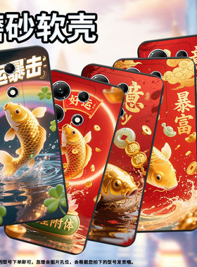 适用传音InfinixNote30手机壳InfinixNote30i全包边彩色锦鲤磨砂壳InfinixNote30Pro高级X678B商务保护套