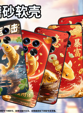 适用传音TecnoCamon40手机壳中国风Camon40Pro全包边彩色锦鲤磨砂壳TecnoCamon30Premier商务时尚保护套