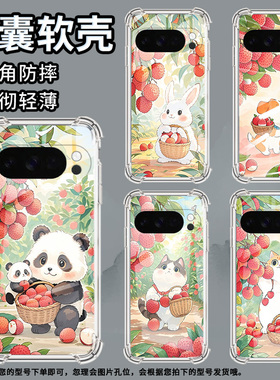 适用谷歌GooglePixel10ProXL手机壳3AXL防摔荔枝浣熊气囊壳Pixel4A男女Pixel4A5G硅胶Pixel5A潮流保护套