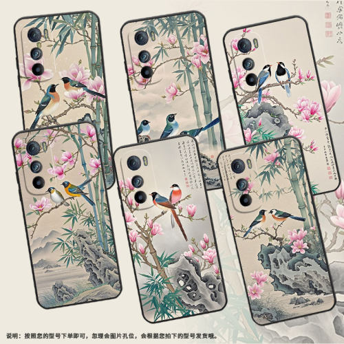 适用MOTOEdgeS手机壳XT2201-2防摔MotorolaEdgeX30硅胶Edge30耐磨2只报春鸟摩托罗拉S50超薄XT2153-1软壳