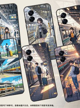适用OPPOA57手机壳4G2022国外PFTM20硅胶0pp0A58x黑色CPH2577高级A74/A77S防摔5G轻薄A60火车站台保护套