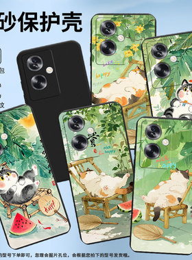 适用一加Nord手机壳0neplus竹椅上肥猫OnePlusNordN20SE防摔1+NordN30SE高级感磨砂壳一+10R时尚1加保护套