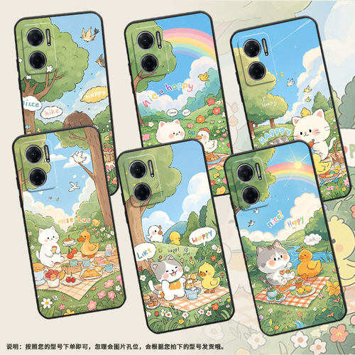 适用红米Note11T手机壳note10s防摔M2103K19I软壳可爱的小猫RedmiNote11SE高级2201116TG时尚note11R保护套