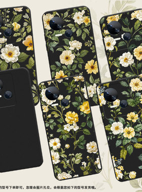 适用传音TecnoSpark10Pro手机壳复古花卉高级Spark10中国风磨砂壳TecnoSpark10C时尚潮流KI5q防摔保护套