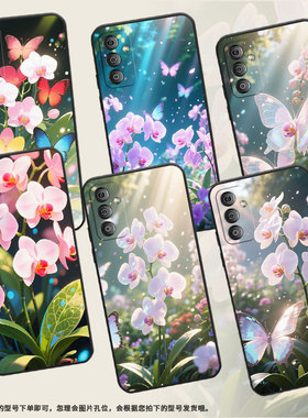 适用三星f02s手机壳f62/f23/f22花朵摇曳f55高级感f52简约f04新款f12卡通f41男女款f14轻薄SM-E146B全包边