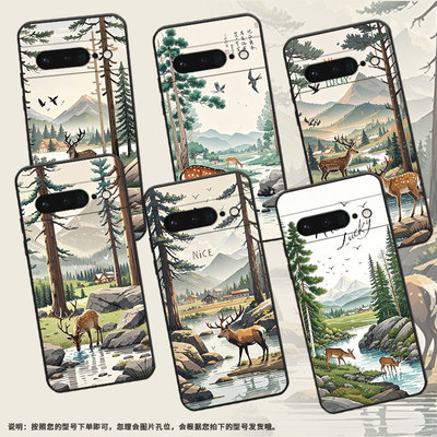 适用谷歌PixeL6Pro手机壳GLUOG不掉色GooglePixel6Pro保护套GP4BC乡村风景PixeL7Pro全包高级简约磨砂壳