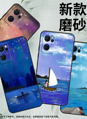 适用opporeno6手机壳reno7pro/reno6lite/reno6潮流reno7油画星空reno6z新款reno7国内版中国风reno7国际版