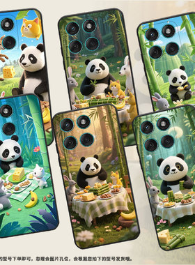 适用MOTOEdge60手机壳Edge60s耐磨Motorola防摔摩托罗拉G56硅胶Edge60Stylus全包XT2527-2竹林聚餐保护套