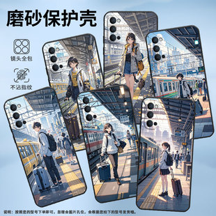 适用OPPOReno2Z手机壳10x黑色PCCM00商务0pp0RenoAce保护套Ace2火车站台Reno4Z高级PCKM70轻薄Reno5软壳