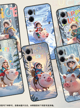 适用红米note10手机壳note10s防摔爆M2103K19I软壳动漫的胖猪RedmiNote11高级感2201116TG时尚note11R保护套