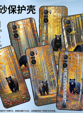适用小米POCOF3手机壳F3Gt防摔F4GT成年黑熊XiaomiPOCOF5商务POCOF6Pro/F7Ultra高级感24069PC21G保护套
