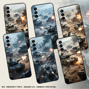 适用三星M02手机壳M14炮火纷飞SM M145F黑色M20硅胶M21s保护套 M105F全包边samsungM12磨砂壳M10防摔爆SM