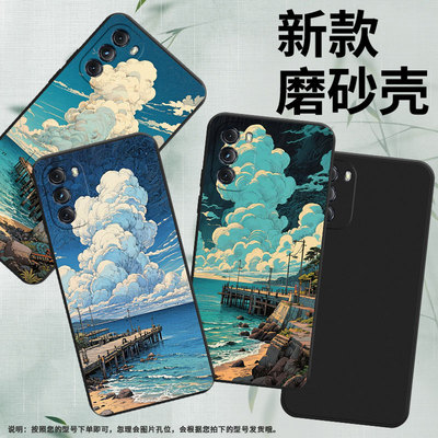 适用MOTOGPower2022手机壳高级感G5GPlus商务海边码头磨砂壳MOTOOne5GACE时尚摩托罗拉GPower2022保护套