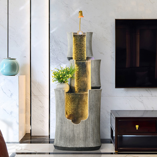 客厅招财水系景观风车流水摆件循环水办公室风生水起落地开业礼品