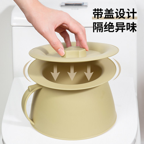痰盂家用卧室带盖坐便器大人夜壶