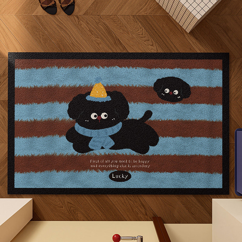 入户门地垫门口进门除尘脚垫可裁剪丝圈玄关门垫防滑耐脏卡通地毯,居家布艺,入户地垫,淘宝优惠券,粉丝福利购,淘宝优惠卷
