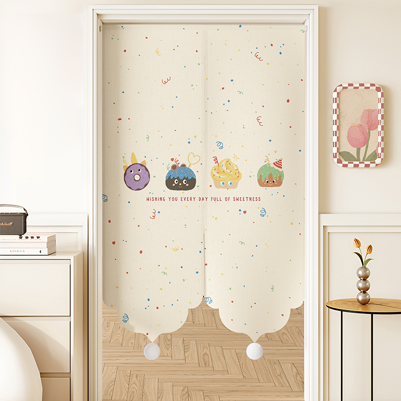 卡通异形门帘隔断帘儿童房半帘