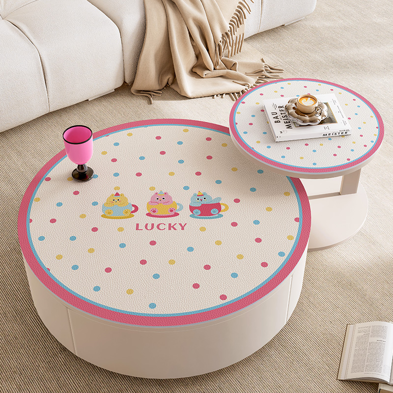 米迪莎多巴胺小茶几圆桌桌布防水