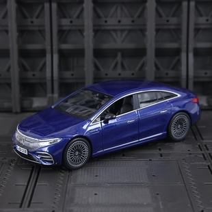 奔驰EQS合金汽车模型摆件收藏豪华轿车玩具送男生 27仿真2022款