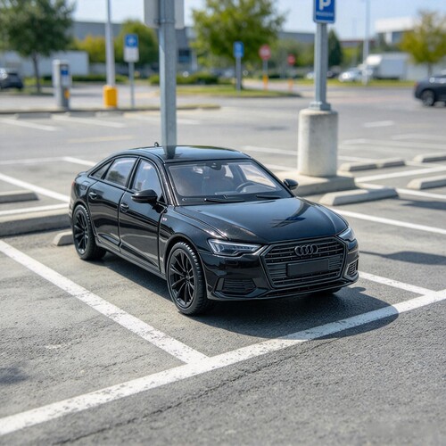 麦思迪1/64仿真AUDI A6合金车模摆件收藏迷你小号玩具车礼物男生