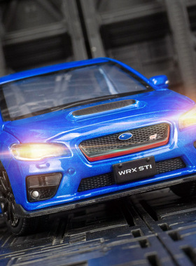 1:32仿真斯巴鲁STI合金车模6开金属摆件品收藏玩具车生日礼物朋友