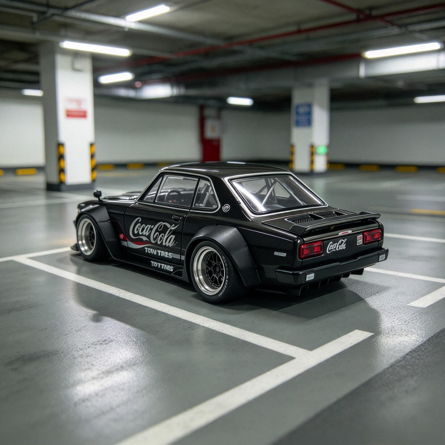 拓意1/64仿真日产天零度可乐GT-R V8合金车模摆件超跑滑行玩具车