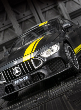 1:24仿真大奔GT63合金跑车模型六开门声光回力儿童玩具金属摆件品