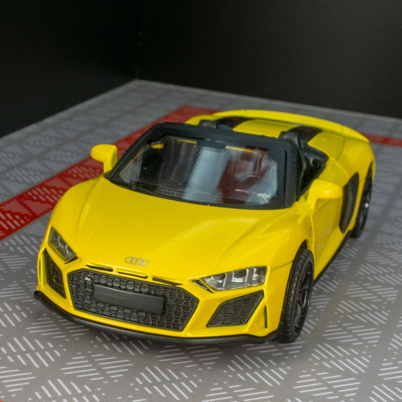 1:32仿真奥迪AUDI R8 SPYDER敞篷双门跑车模型声光回力儿童玩具车 玩具/童车/益智/积木/模型 合金车/玩具仿真车/收藏车模 原图主图