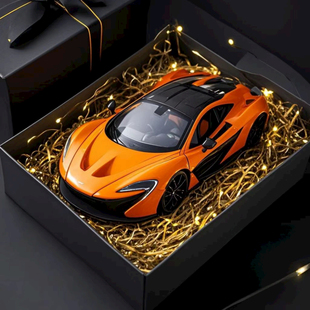 24迈凯伦p1跑车合金汽车模型McLaren金属赛车摆件礼物收藏 仿真1
