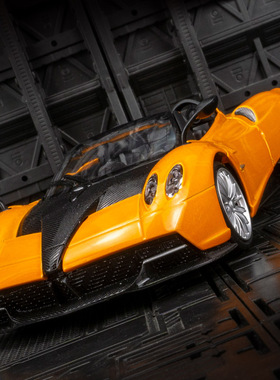 1:24仿真帕加尼风神Huayra roadster合金敞篷跑车模型金属摆件品