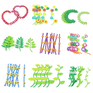 枝条花边框黑板报装饰墙贴立体班级文化墙幼儿园墙面环创教室布置