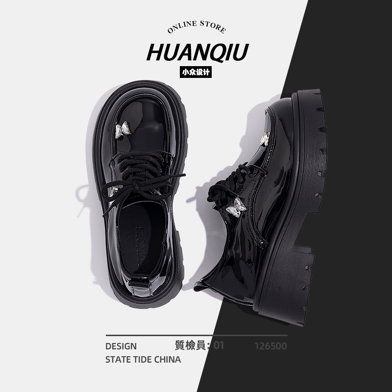 环球新款春季蝴蝶结乐福鞋