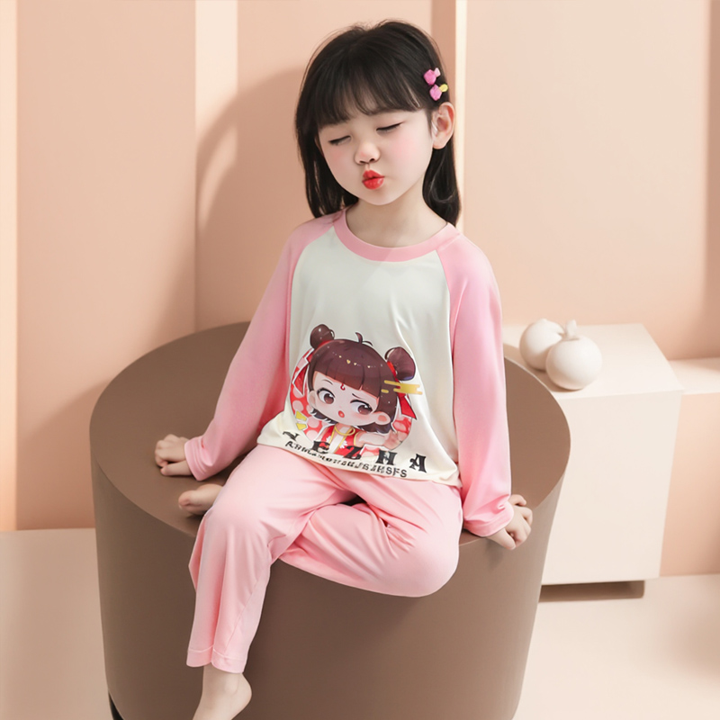 瑞巴蒂女童春秋款家居服套装