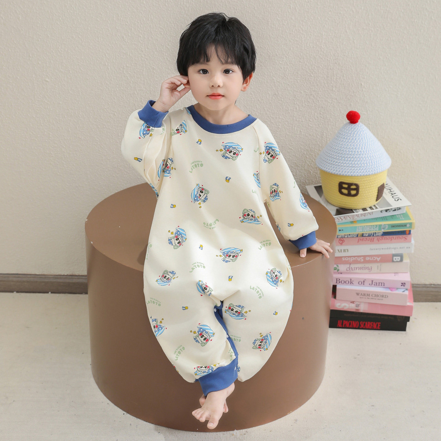 儿童睡衣男童春秋款连体衣长袖长裤宝宝卡通可爱家居服套装2025新,童装/婴儿装/亲子装,家居服连体衣,淘宝优惠券,粉丝福利购,淘宝优惠卷