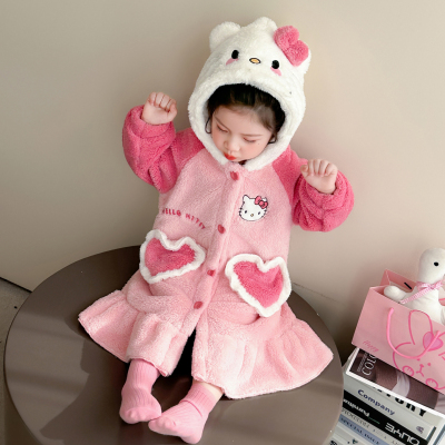 女童法兰绒秋冬款家居服