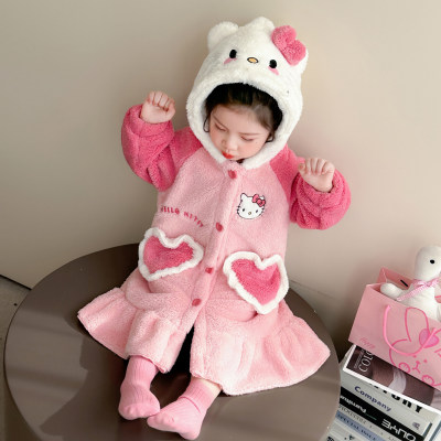 女童法兰绒秋冬款家居服