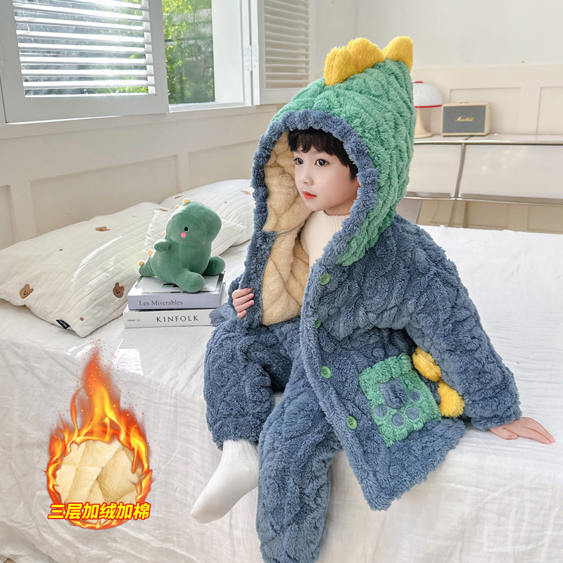 加厚款儿童男孩宝宝家居服