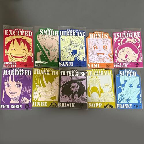 【新品促销】海贼王情绪系列周边心情明信片全套路飞索隆山治谷子