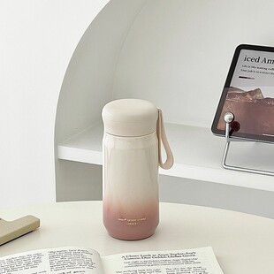 保温杯女士316不锈钢高颜值简约学生上学专用便携小巧泡茶水杯子