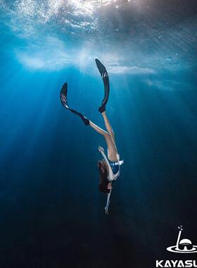 KAYASUBA 纯碳纤维K1系列水肺浮潜专业长袜鞋自由潜水脚蹼