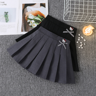 女童半身裙春秋2025新款儿童洋气百搭百褶裙学院风女孩jk韩版短裙