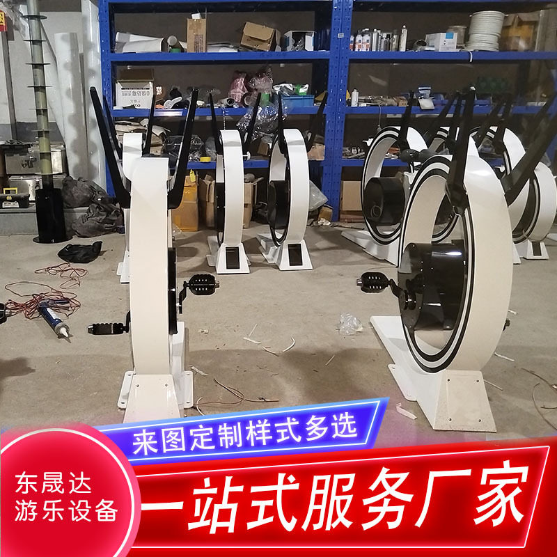 无动力发光脚踏车扫码收费互动