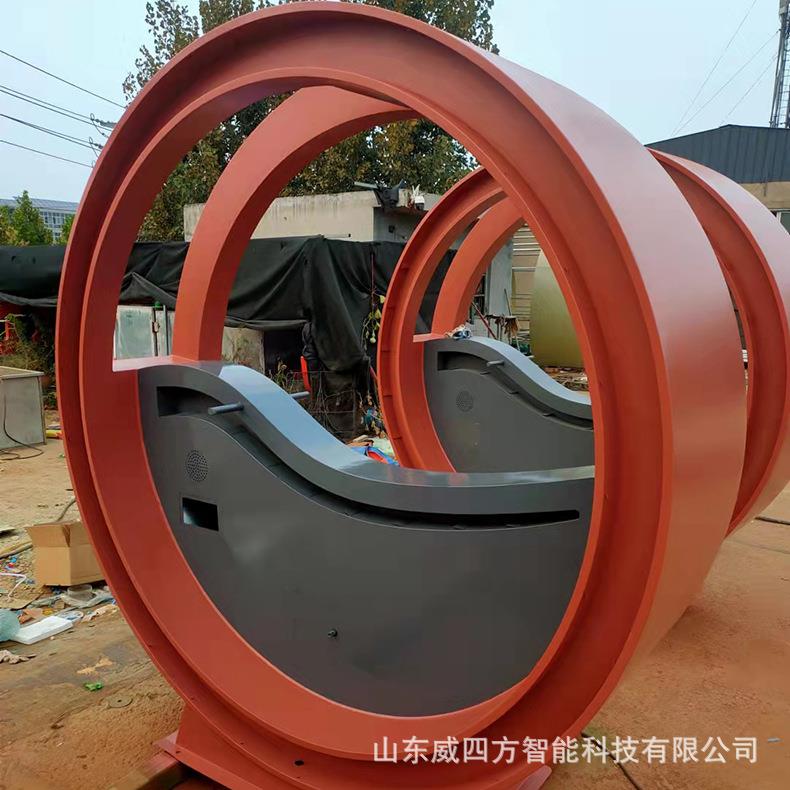 公园景区网红脚踏人力发电发光健身动感单车无动力互动喷泉单车