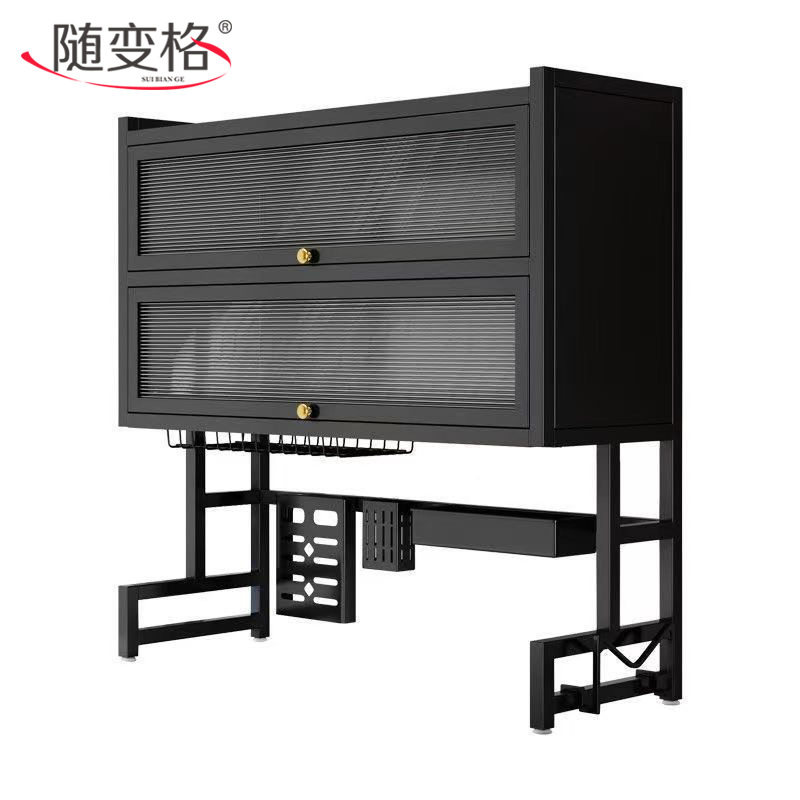 厨房碗碟收纳架台面多层碗柜置物架家用多功能锅架刀架筷篓沥水架