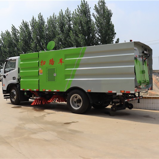 燃油扫路车 路面吸尘冲洗一体车 高压洒水洗扫车